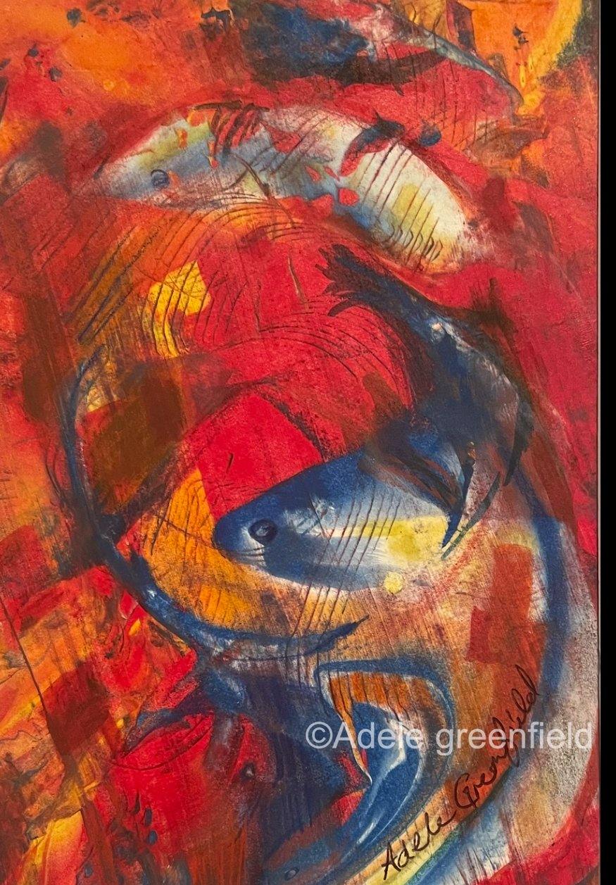 Something's Fishy – Mixed media
